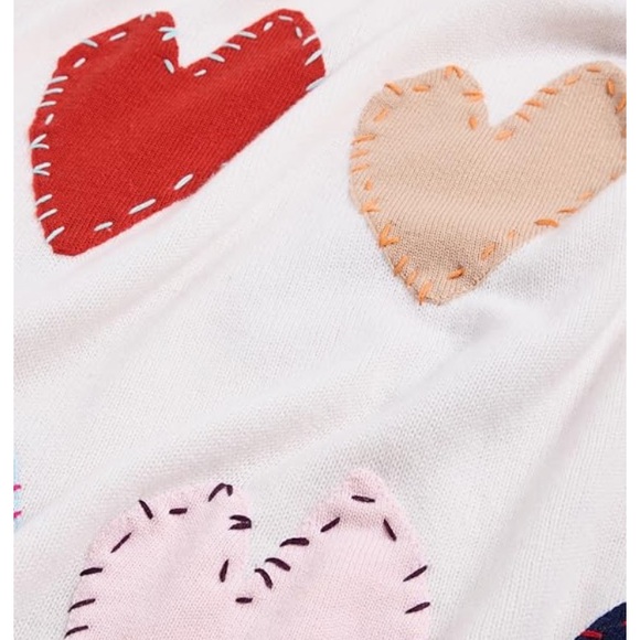 NWT Kerri Rosenthal Zero Waste Patchwork Love Blanket in Pearl - Picture 2 of 12